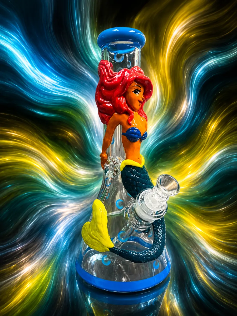 Custom art bong at Puff Paradise Winnipeg — piece 4