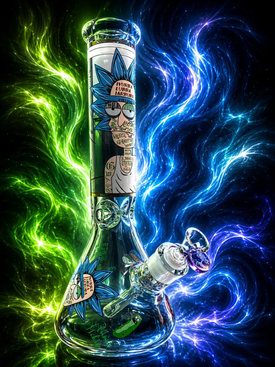 Custom art bong at Puff Paradise Winnipeg — piece 5