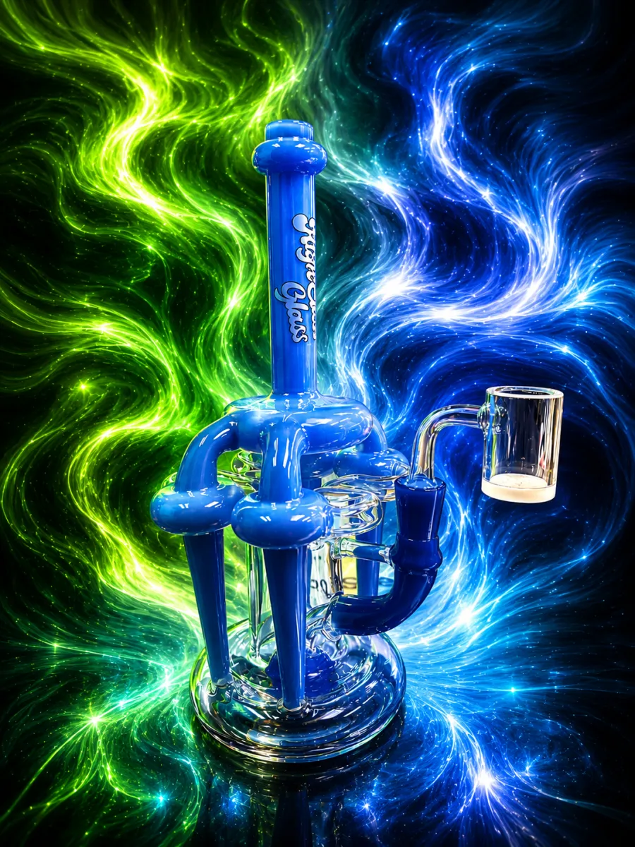 Custom art bong at Puff Paradise Winnipeg — piece 8