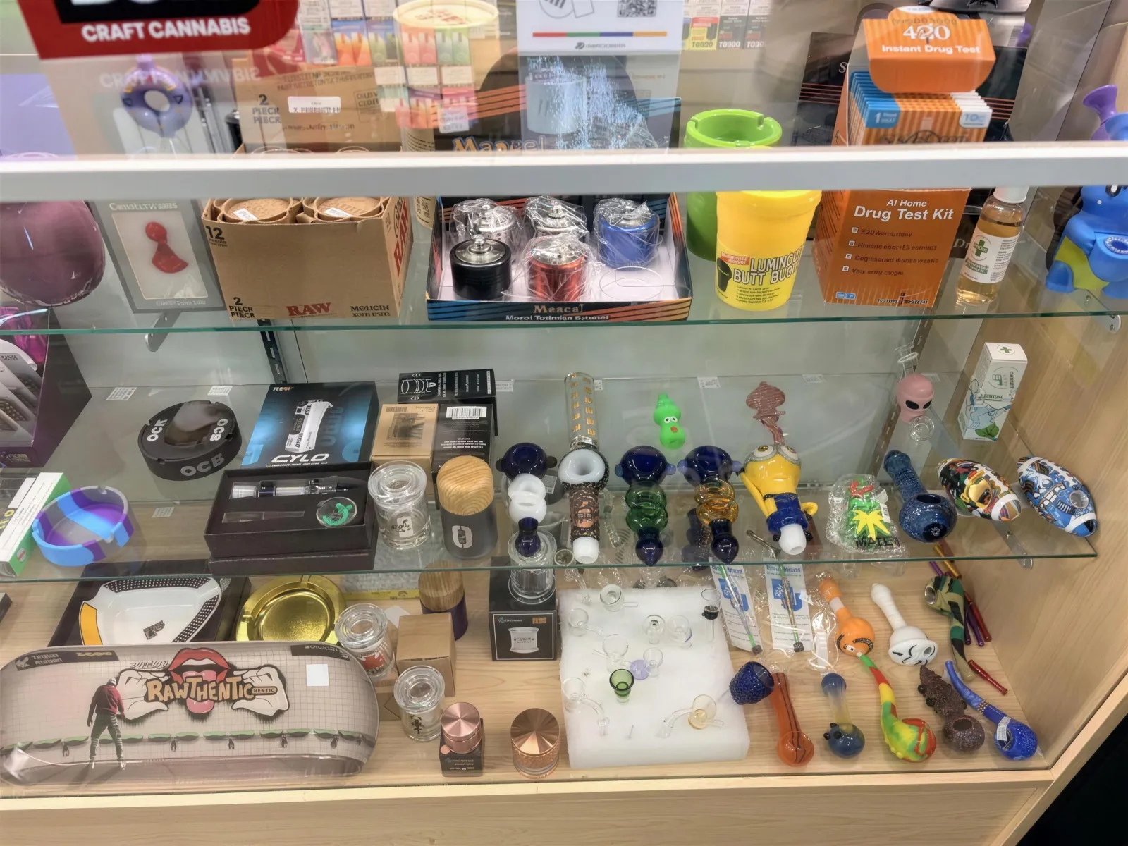 Inside Puff Paradise Ellice Ave — vape selection